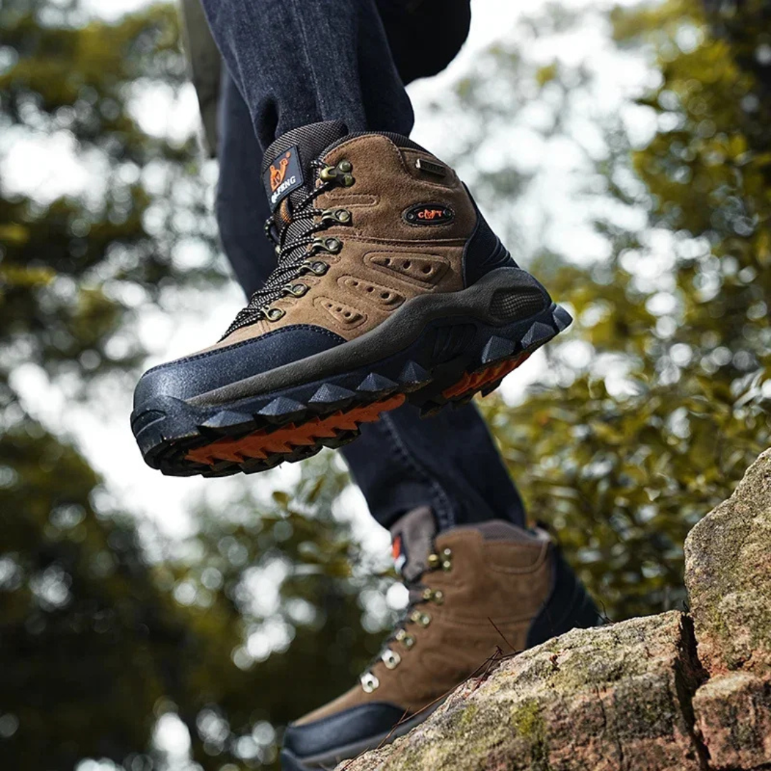 Men's Hiking Boots - Orthopedic Support - Water-Resistant & Non-Slip