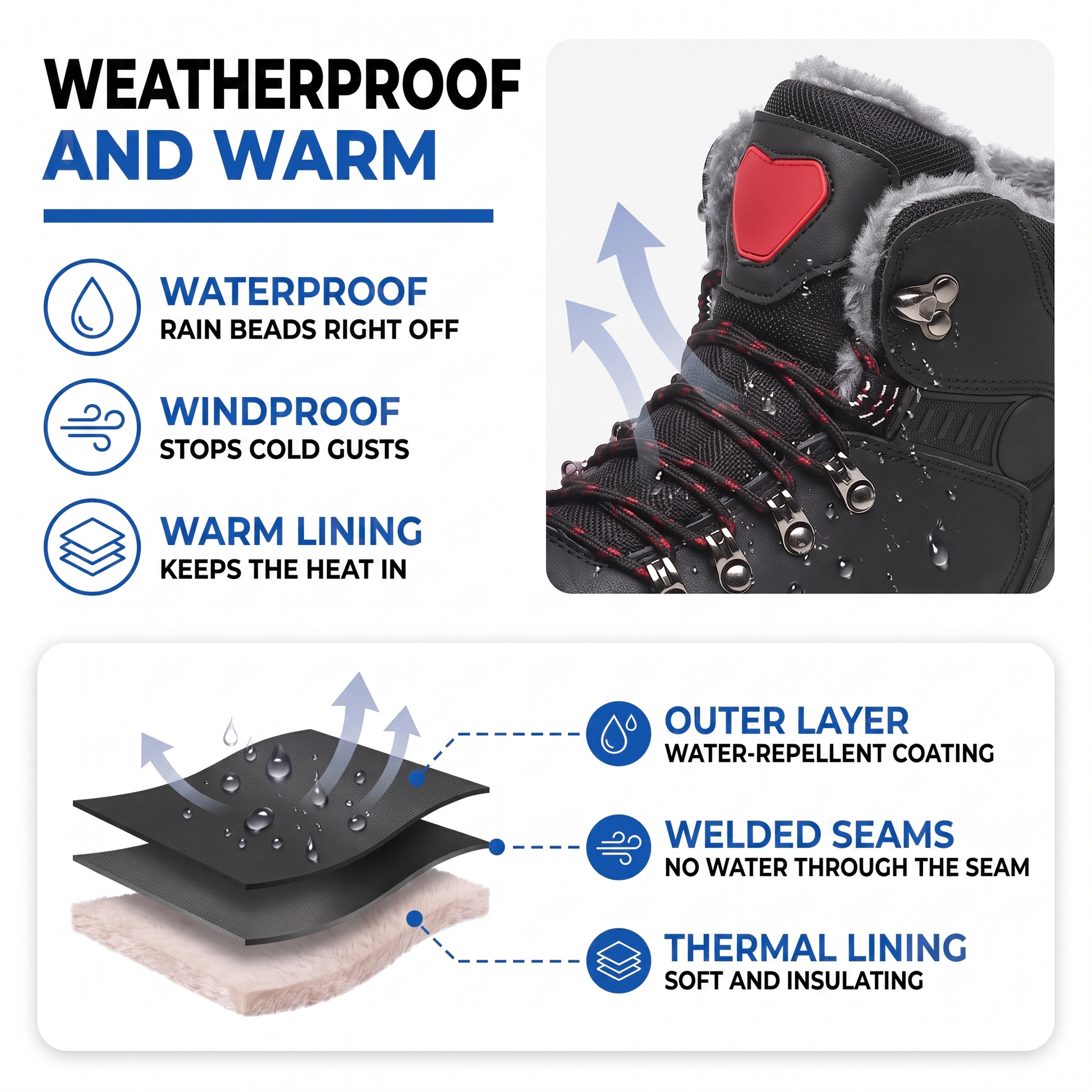 waterproof winter boots men