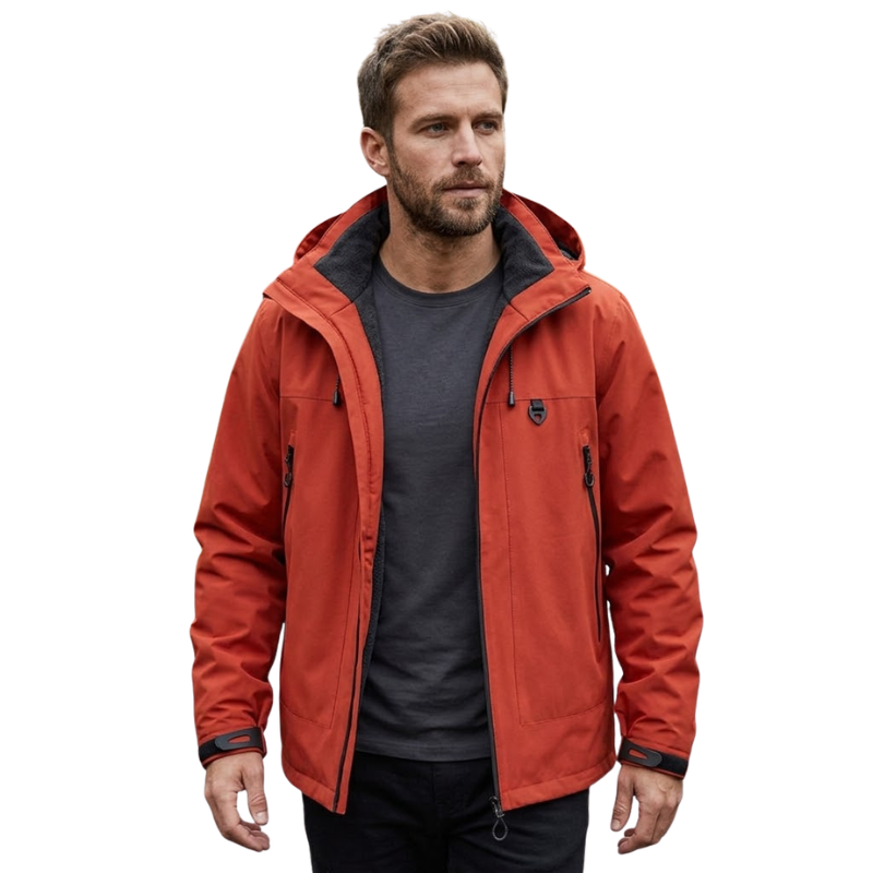 Men's Rain Jacket - Waterproof 5,000mm, Windproof Hood