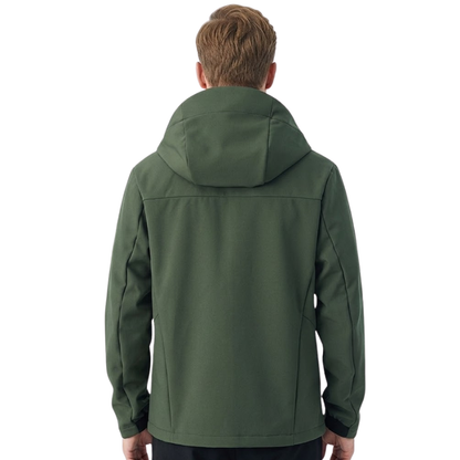 Men's Softshell Jacket - Fleece Lined & Windproof - Water-Repellent Shell