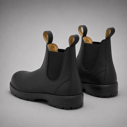 Men's Chelsea Boots - Slip-On with Pull Tabs - Cushioned Footbed