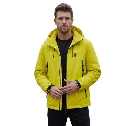 Men's Rain Jacket - Waterproof 5,000mm, Windproof Hood