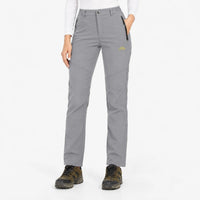 Winter Pants for Women - Water-Repellent Softshell - Fleece Lined