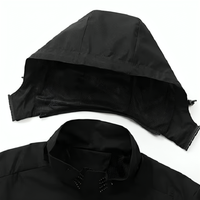 Men's Rain Jacket - Waterproof with Sealed Seams - Adjustable Hood