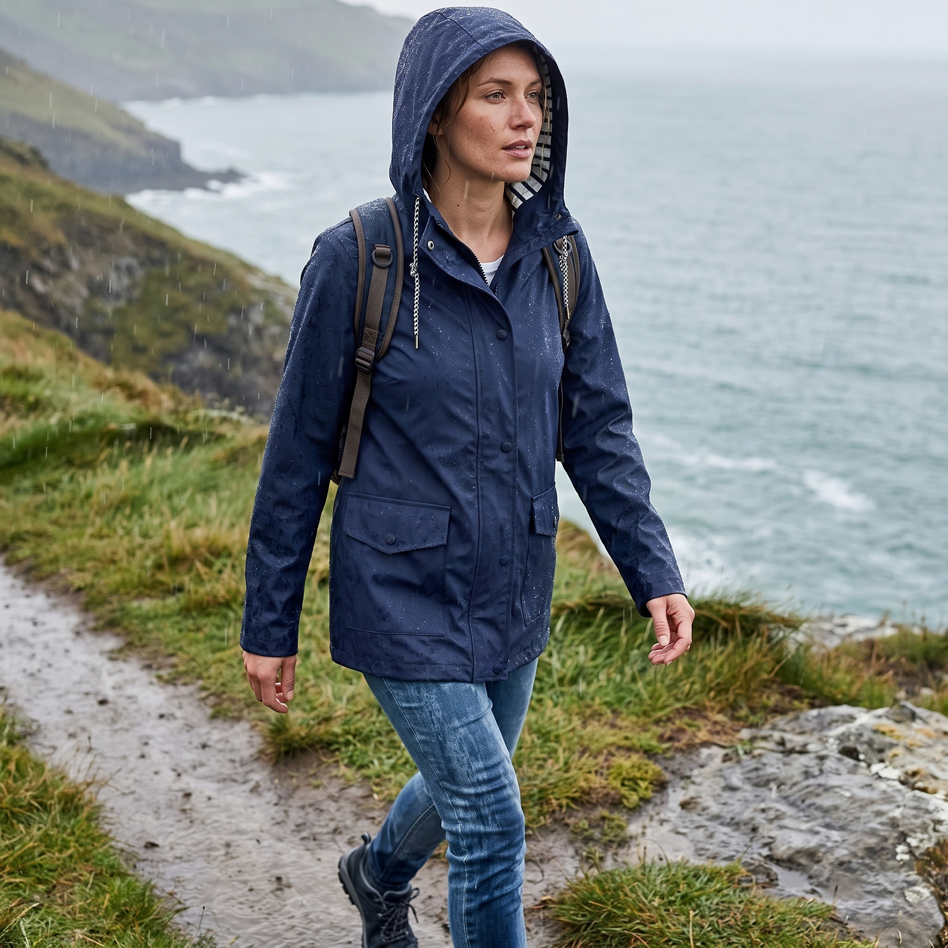 Übergangsjacke Damen Leicht - Lifestyle im Regen