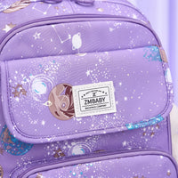 Kids Backpack - Space Print - Reflective Safety Strip