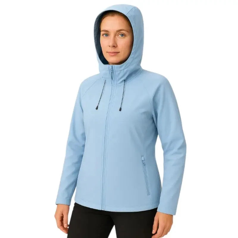 Women's Softshell Jacket - Water-Resistant & Hooded - Fleece Lined