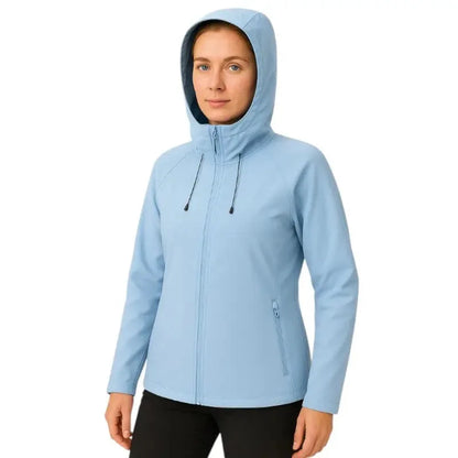 Women's Softshell Jacket - Water-Resistant & Hooded - Fleece Lined