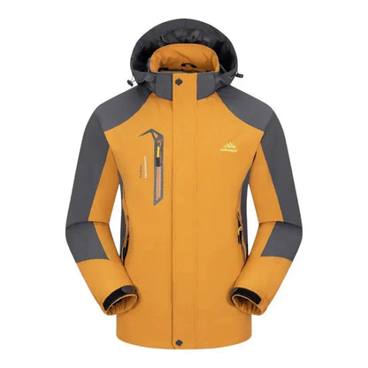 Men's Rain Jacket - Water-Repellent & Windproof - Detachable Hood
