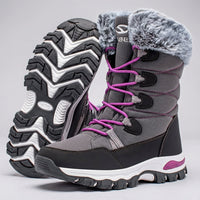 Women's Winter Snow Boots - Waterproof & Insulated - Non-Slip Grip