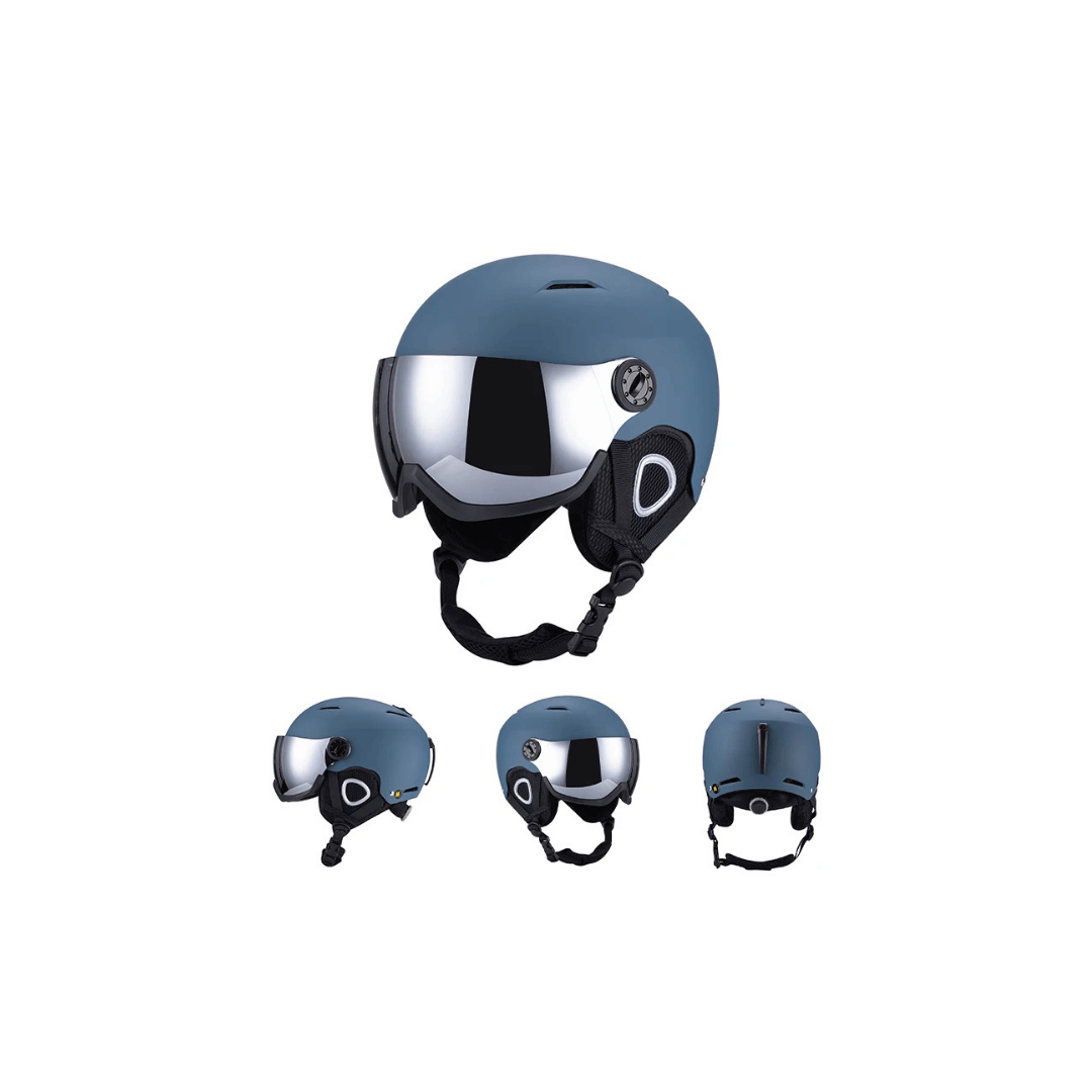 Ski Helmet with Visor - Anti-Fog Shield & ABS Shell - Adjustable Fit