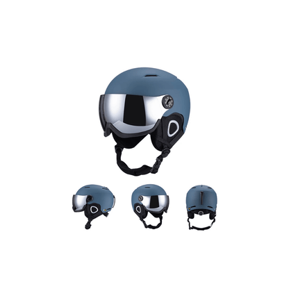 Ski Helmet with Visor - Anti-Fog Shield & ABS Shell - Adjustable Fit