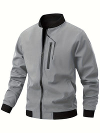 Bomber Jacket - Men's Outdoor Spring & Fall Jacket - Multiple Pockets