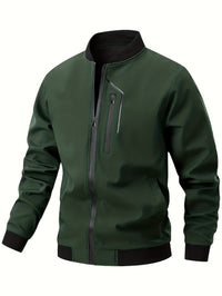 Bomber Jacket - Men's Outdoor Spring & Fall Jacket - Multiple Pockets