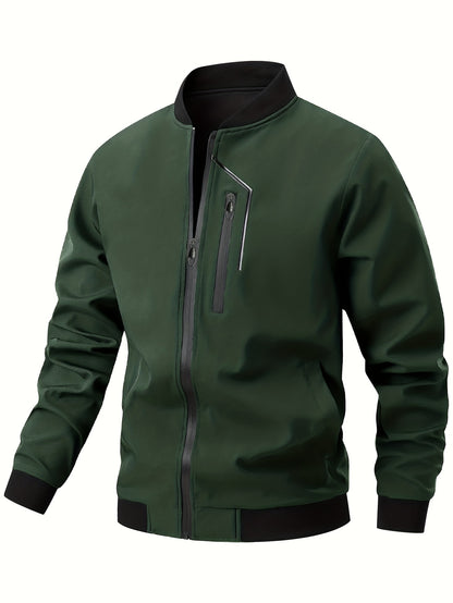 Bomber Jacket - Men's Outdoor Spring & Fall Jacket - Multiple Pockets