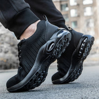 Steel Toe Shoes - Air Cushion Work Sneakers - Breathable & Puncture-Proof