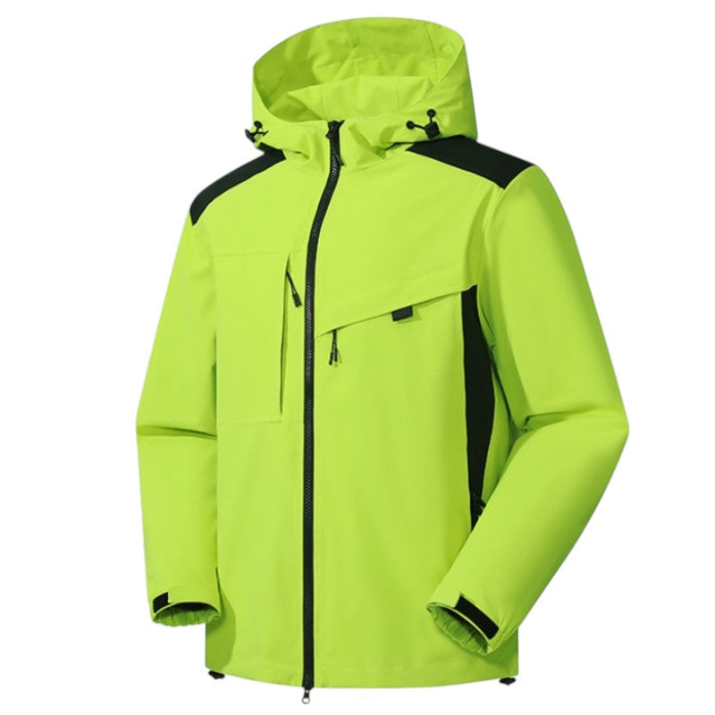 Men's Rain Jacket - 8,000mm Waterproof & Packable - Adjustable Hood