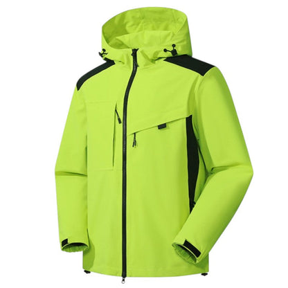 Men's Rain Jacket - 8,000mm Waterproof & Packable - Adjustable Hood
