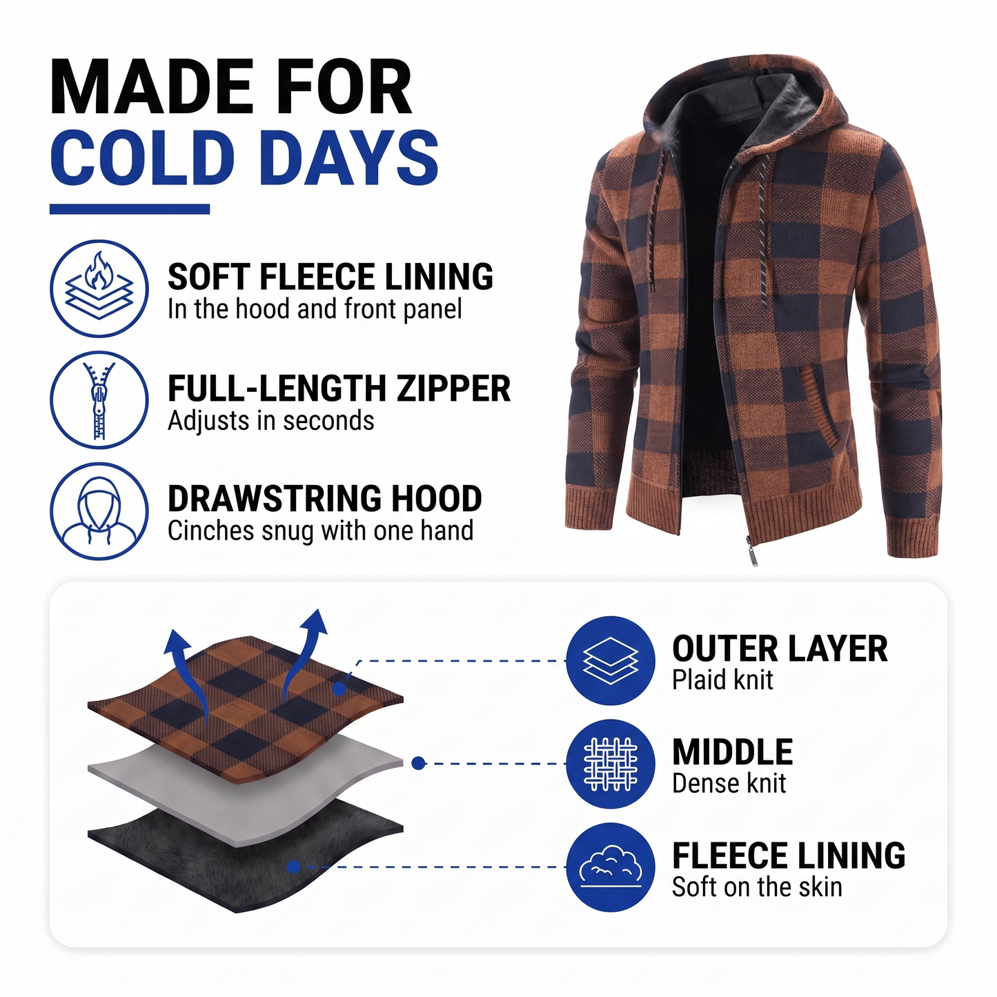 mens cardigan sweater - view 2