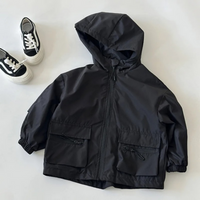 Kids Rain Jacket - Waterproof & Lined - Hooded Boys' Jacket