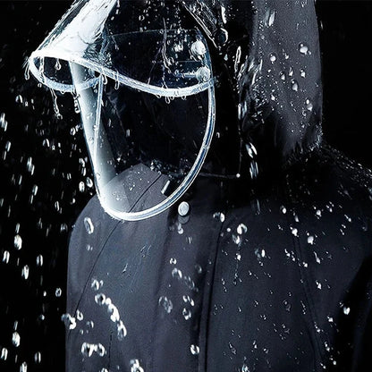 Men's Rain Suit - Waterproof Jacket & Pants Set - Reflective with Hood