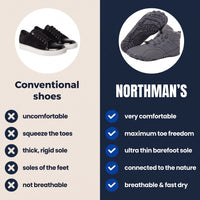 Winter Barefoot Shoes - Fleece Lined High-Top - Waterproof & Non-Slip