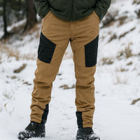 Mens Cargo Pants - Fleece Lined Softshell - Waterproof for Winter