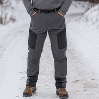 Mens Cargo Pants - Fleece Lined Softshell - Waterproof for Winter