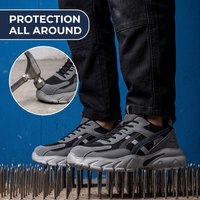 Safety Shoes - Lightweight Puncture-Proof Work Sneakers - Non-Slip
