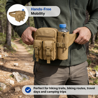 Men's Tactical Belt Bag – Multi Pocket Waist Pack – Outdoor Storage