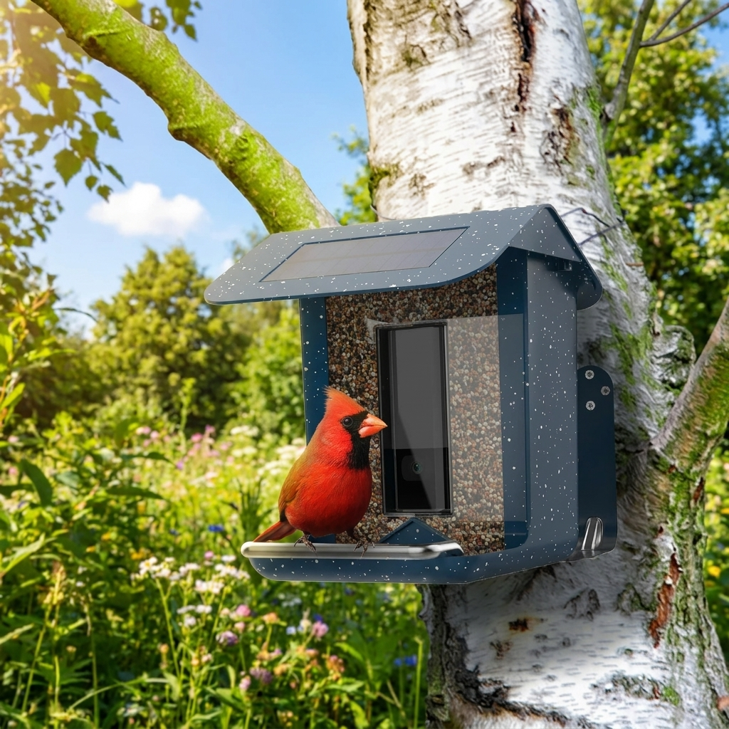 Smart Camera Bird Feeder Station – App-Controlled – Birdhouse with Live View