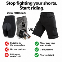 Men’s Mountain Bike Cycling Shorts - MTB Cargo Shorts