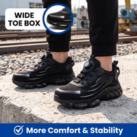 Steel Toe Sneakers - Lightweight Orthopedic Work Shoes - Non-Slip