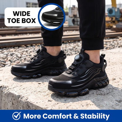 Steel Toe Sneakers - Lightweight Orthopedic Work Shoes - Non-Slip