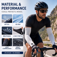 UV Arm Sleeves - Cooling Sun Protection Sleeves - UPF 50+