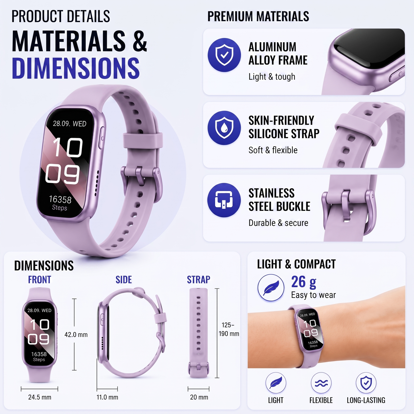 smart watch - product infographic