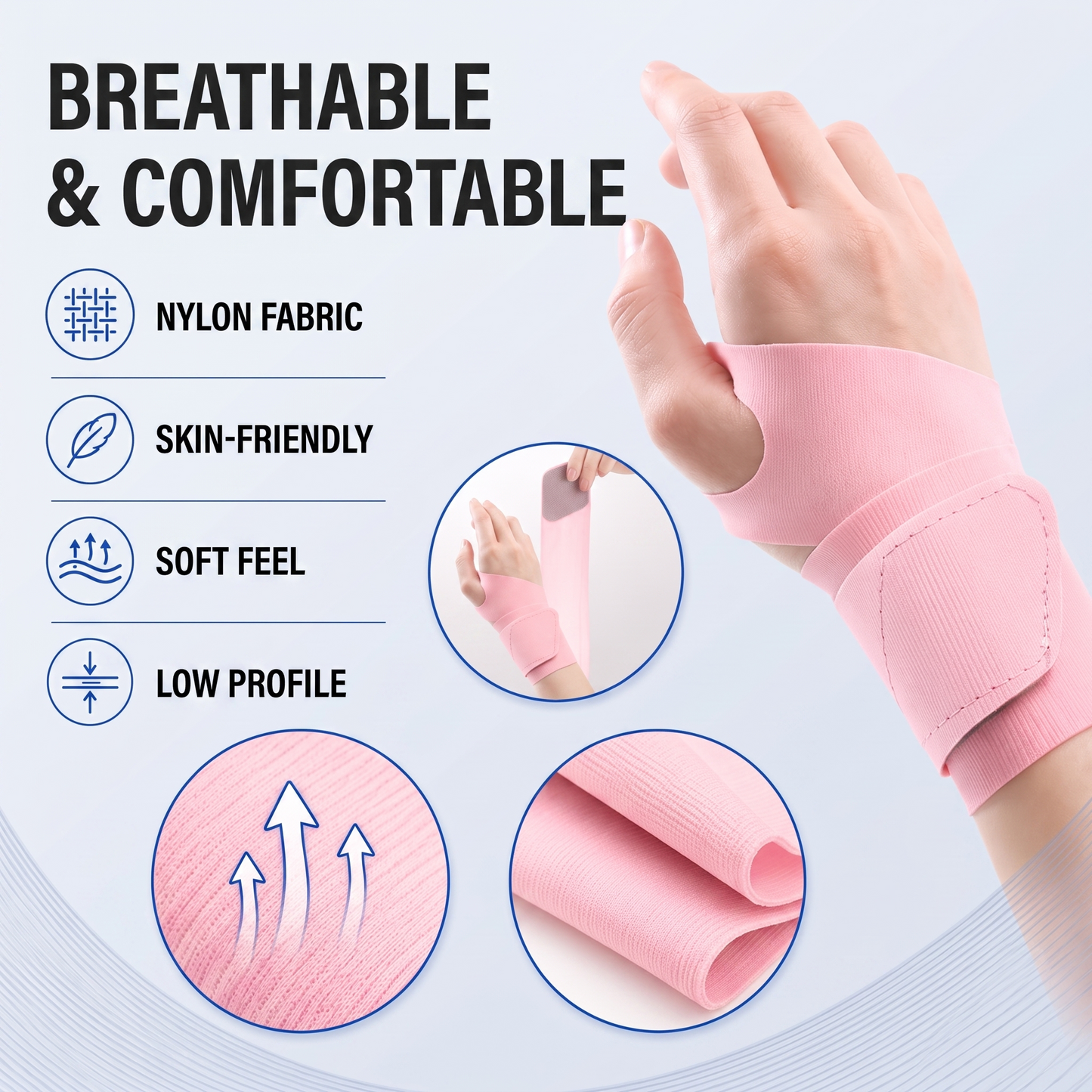 wrist brace - product infographic