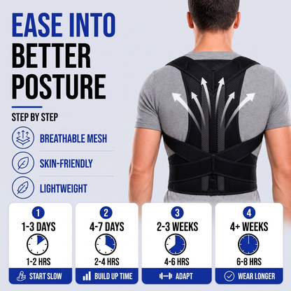 posture corrector - product infographic