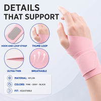 Wrist Brace - Ultra-Thin Breathable Wrist Support - Adjustable