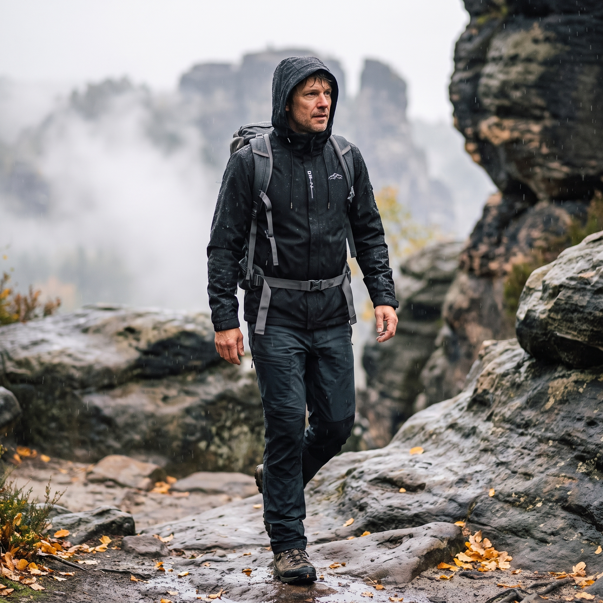 Regenjacke Herren – Im Einsatz draußen