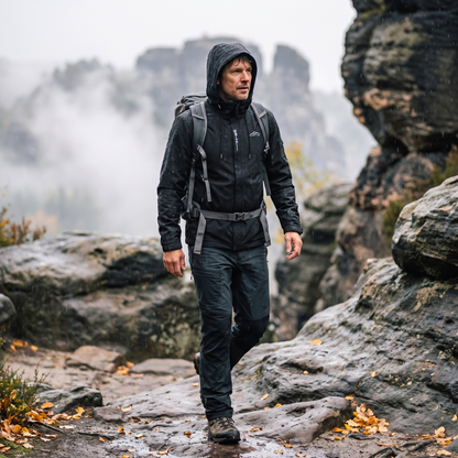 Regenjacke Herren – Im Einsatz draußen