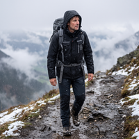 Men's Winter Jacket - Waterproof & Windproof - Removable Hood