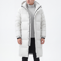 Men's Long Down Jacket - 85% Duck Down - Waterproof & Windproof
