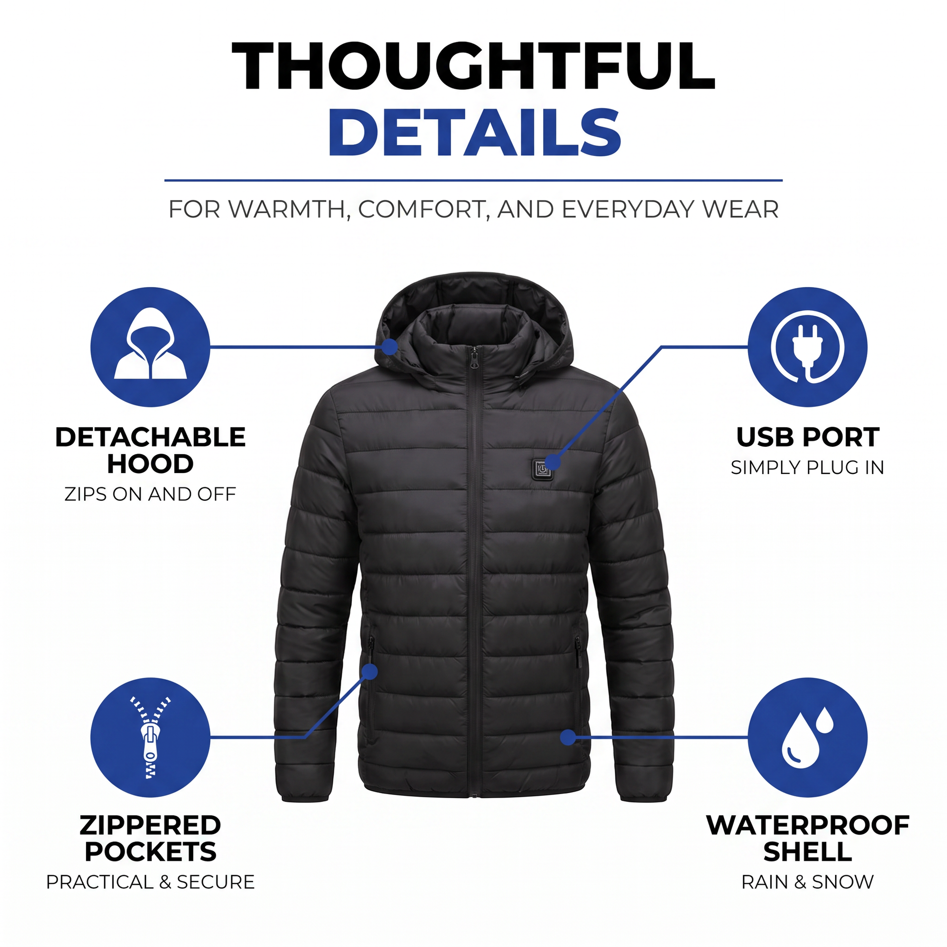heated jacket - view 3