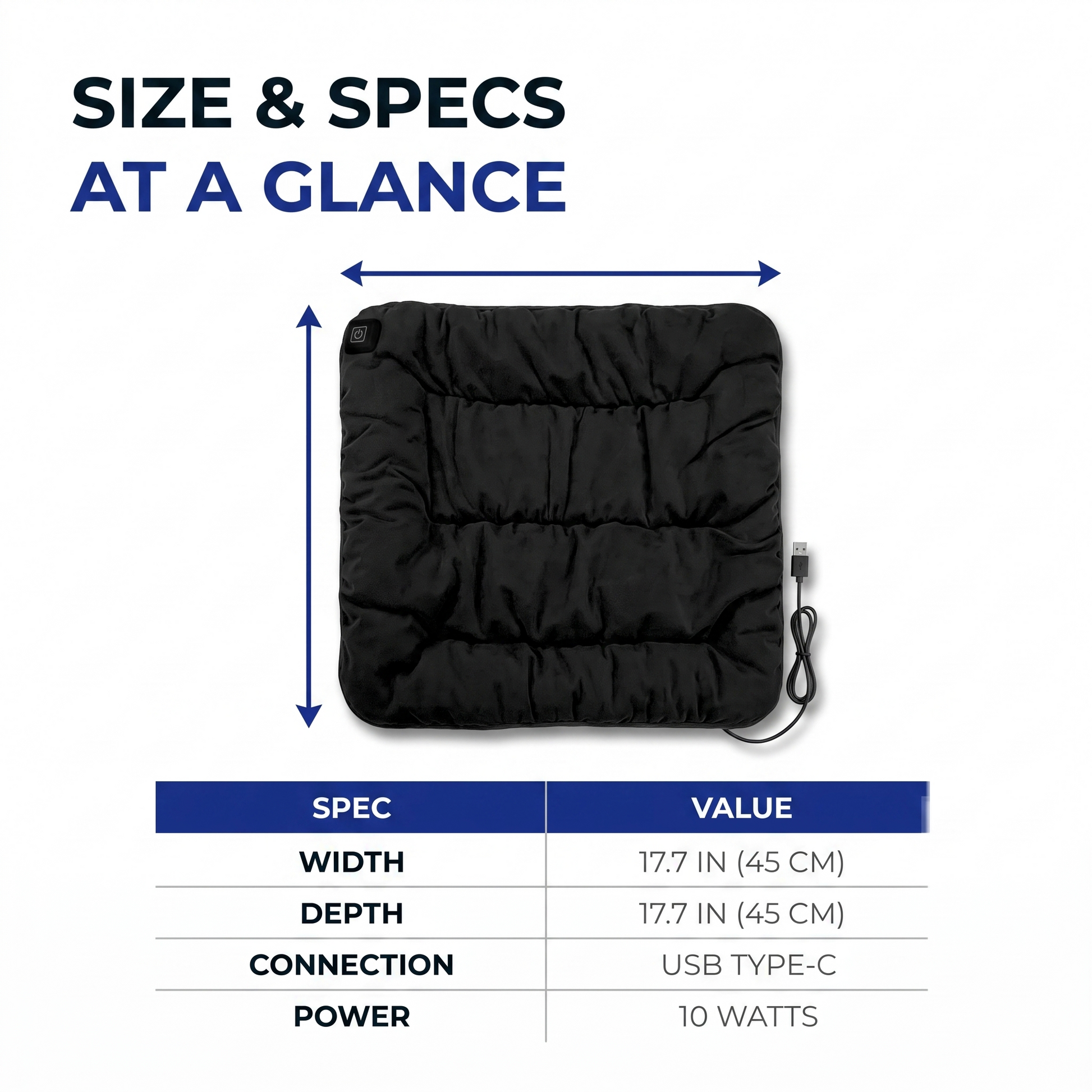 heated seat cushion - view 12