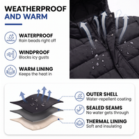 Men's Long Down Jacket - 85% Duck Down - Waterproof & Windproof