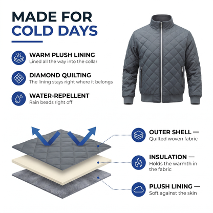 mens quilted jacket - view 2