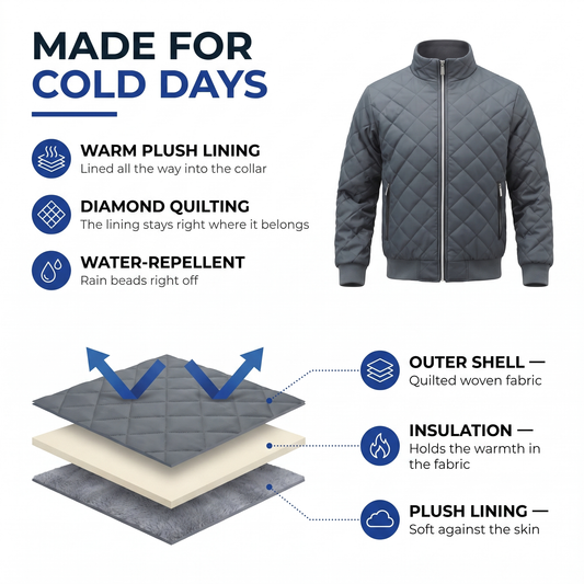 mens quilted jacket - view 2