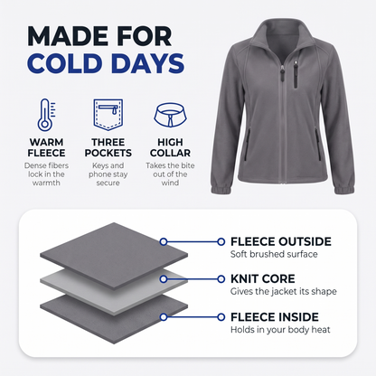 womens fleece jacket - view 4