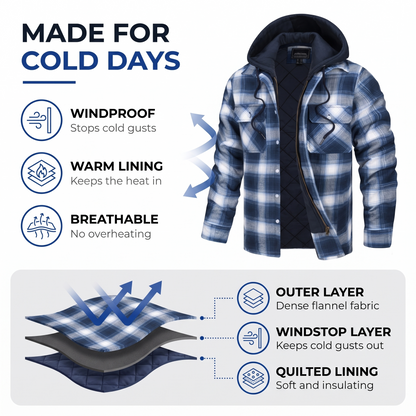 mens flannel jacket - view 3
